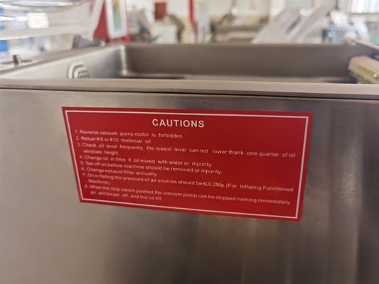 250 Watt halbautomatische Vakuumpakemaschine für Rindfleisch und Gemüse