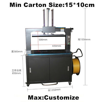1300*700*1600cm Automatische elektrische PP-Gürtel-Banding-Banding-Maschine für Kartonverpackungen