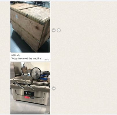 600 mm Dichtungsstange Länge Vakuum-Fleischverpackungsmaschine für 1 kg Beutel in Doppelkammer