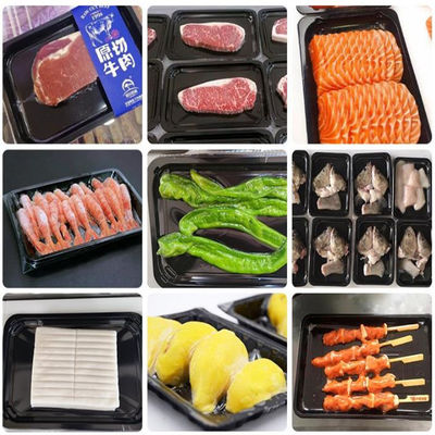 Automatische Vakuumverpackungsmaschine für Fleischhaut für Lebensmittelfachversiegelung 830*750*91050mm