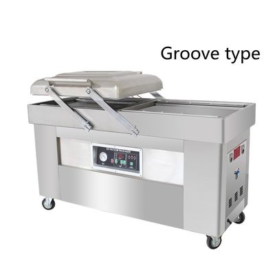 Beef Steak Plastikverpackung 40m3/h Pumpengeschwindigkeit vertikale Doppelkammer Vakuumverpackung