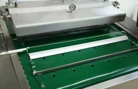 Maximalverpackungsgröße 1000*420*9mm Automatische Vakuumversiegelungsmaschine für Fleisch, Fisch und Huhn