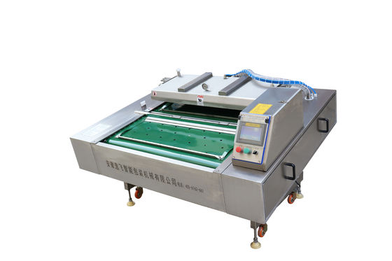 Maximalverpackungsgröße 1000*420*9mm Automatische Vakuumversiegelungsmaschine für Fleisch, Fisch und Huhn