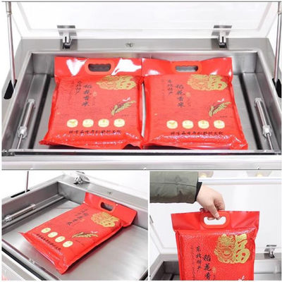 Halbautomatische Reisvakuumverpackungsmaschine für 1kg 2kg 5kg 10kg Ziegelverpackungen