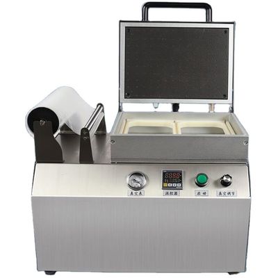 220V/50HZ 110V/50HZ Kleingrößen-Lebensmittel-Fleisch-Tray-Siegelgerät für Vakuumfilm-Hautverpackungen