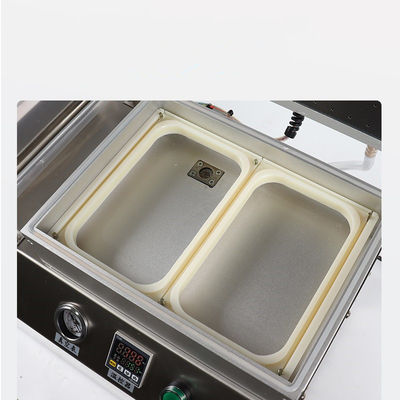 220V/50HZ 110V/50HZ Kleingrößen-Lebensmittel-Fleisch-Tray-Siegelgerät für Vakuumfilm-Hautverpackungen