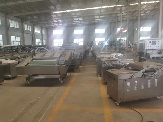 Maschine zur Vakuumverpackung von getrockneten Garnelen und geräuchertem Lachs