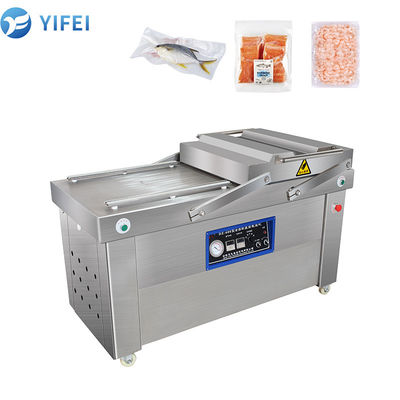 Doppelkammer Vakuumverpackungsmaschine für Würstchenfleisch und Mozzarella-Lebensmittel 140*75*94cm