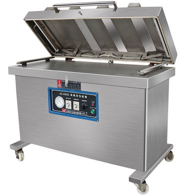 Vakuumverpackungsmaschine für Meeresfische mit 400 mm*2pcs Dichtungslänge und Pumpgeschwindigkeit von 40 m3/h