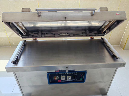 Vakuumverpackungsmaschine für Meeresfische mit 400 mm*2pcs Dichtungslänge und Pumpgeschwindigkeit von 40 m3/h