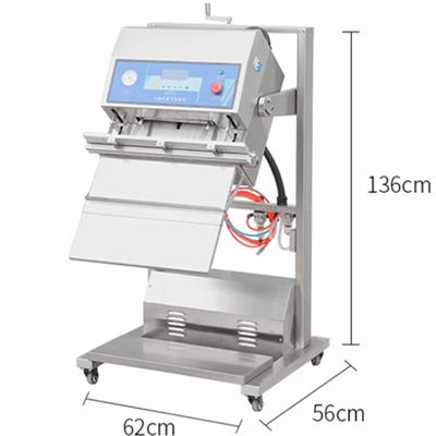 Nahrungsmittel Vakuum Versiegelungsmaschine mit pneumatischer vertikaler Konstruktion Versiegelungsbreite 10 mm 85 KG