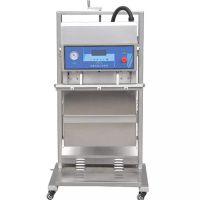 Nahrungsmittel Vakuum Versiegelungsmaschine mit pneumatischer vertikaler Konstruktion Versiegelungsbreite 10 mm 85 KG