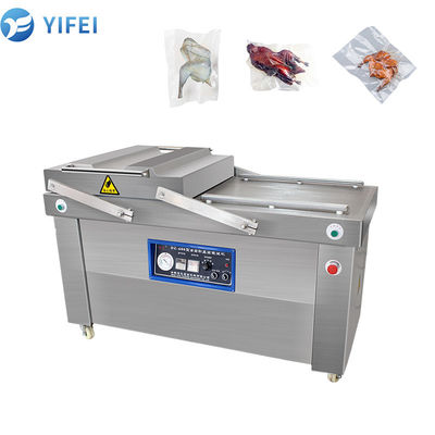 Automatische Doppelkammer-Vakuumpakemaschine für gesalztes Fleisch, Trockenfisch, Schweinefleisch, Rindfleisch und Reis