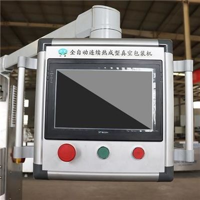 Halbautomatische, kundenspezifische Thermoform-Stretchfilm-Vakuumpakemaschine