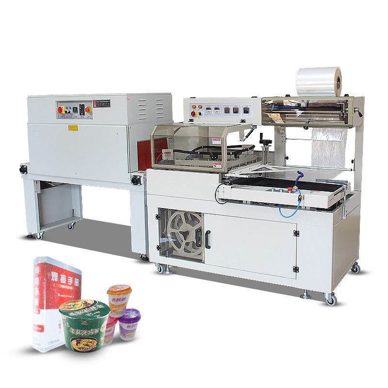 Automatische Maschine zum Versiegeln und Schneiden von Kartonfolie mit Handschellen