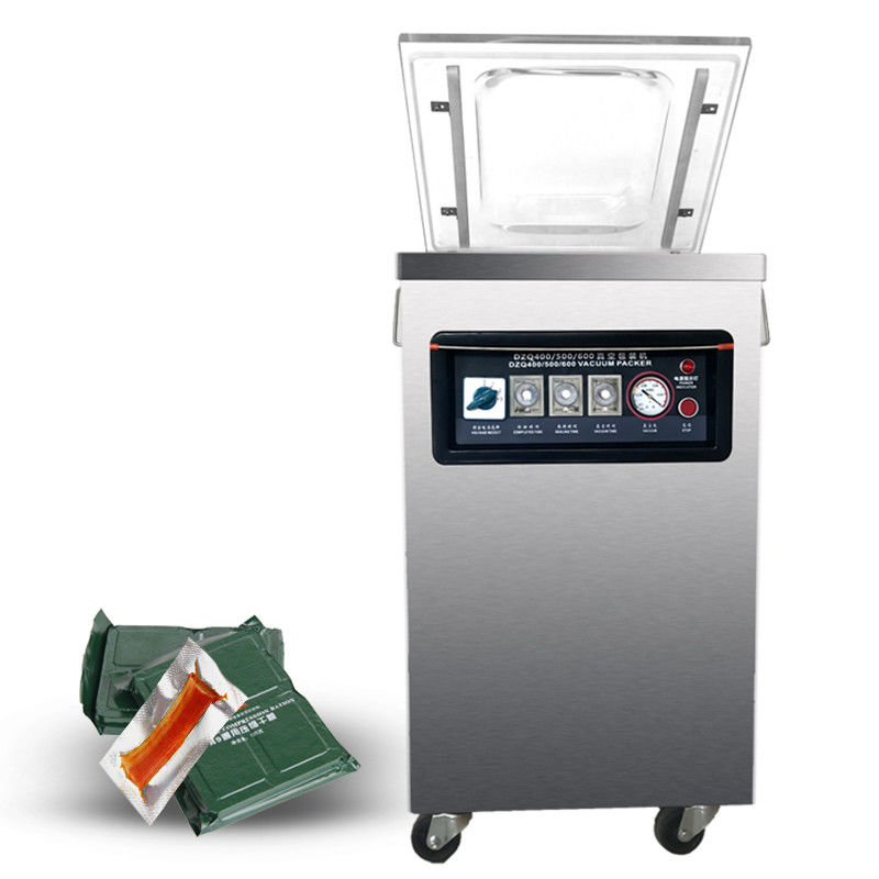 Holzverpackung Einzelkammer Vakuumverpackungsmaschine für Lebensmittel 540*490*940mm