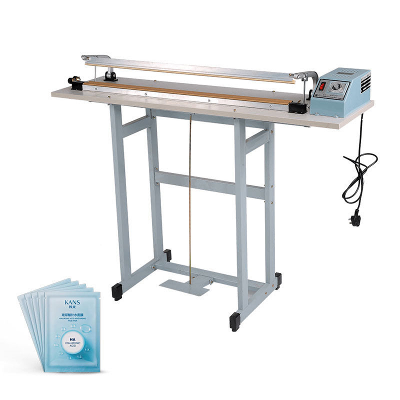 Durch Typ Fuß Pedal Taschen Pedal Versiegelungsmaschine mit Lebensmittel-Grade Cutter und Versiegelung