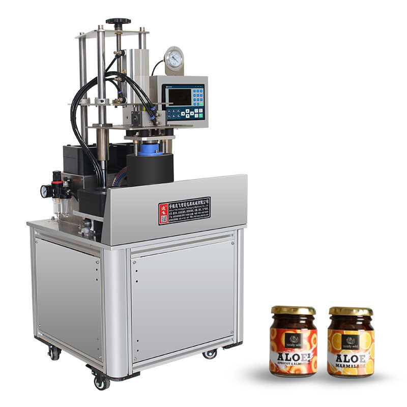 220V/50/60HZ Automatische Vakuumverschlussmaschine für Lebensmittelsoße Gläser Flaschen