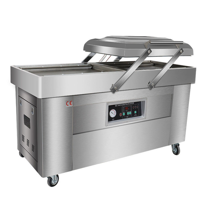2.1KW Doppelkammer Vakuumverpackungsmaschine für Bekleidung/chemische Flüssigkeit/Bedrohungstaschen