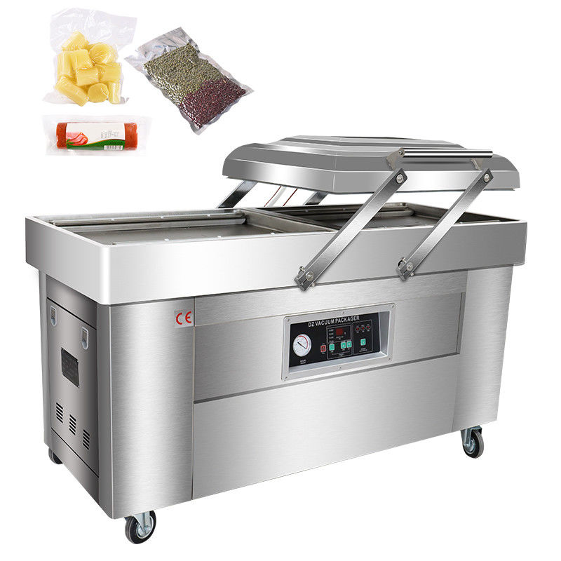 Doppelkammer Vakuumverpackungsmaschine Ideal für elektrisch angetriebene Schweinefleischverpackungen