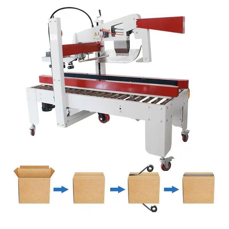 Versiegelungsbreite 48-75 mm Auto-Flapper Karton Klapp- und Versiegelungsmaschine für schwere Kisten