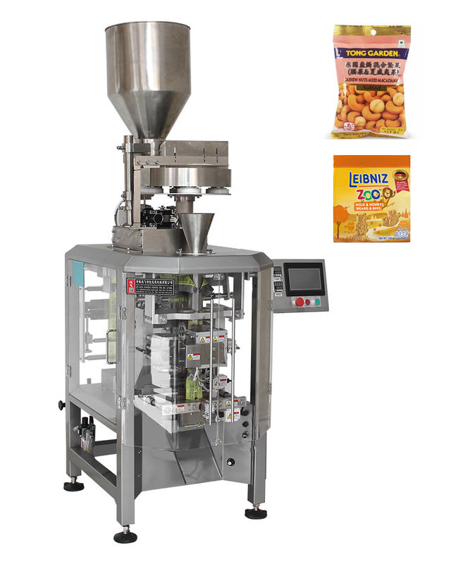 Hochgeschwindigkeits-Nüsse Vertikalverpackungsmaschine mit Tassenmessung und 1350*1000*2350 Größe