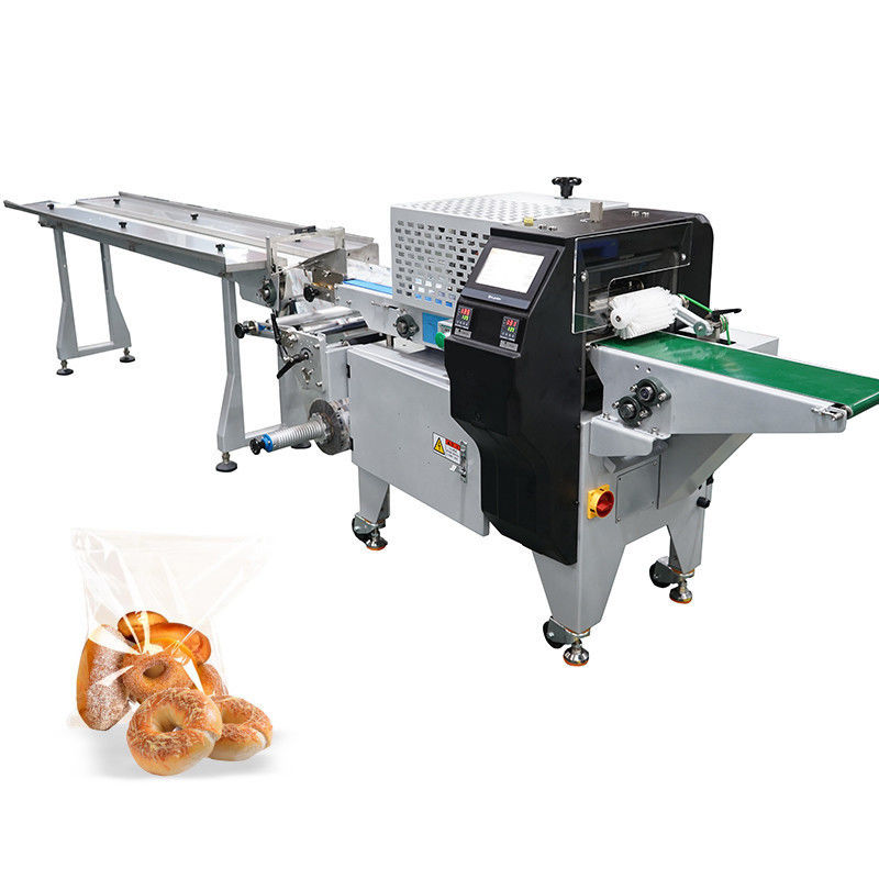 Horizontale Brötchenverpackungsmaschine mit Druckmaschine