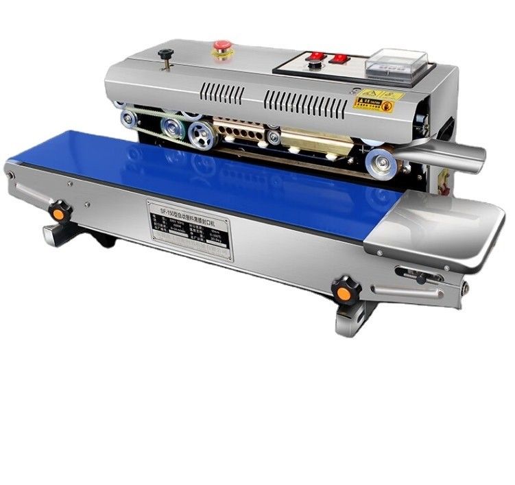 620W elektrisch angetriebene SF-150 Horizontale/vertikale kontinuierliche Beutelbandversiegelungsmaschine