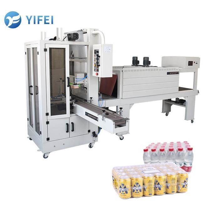 PE PVC Halbversiegelte Klappe Verpackung Wärmeschrumpfmaschine für Sojasoß Flaschen Hülle