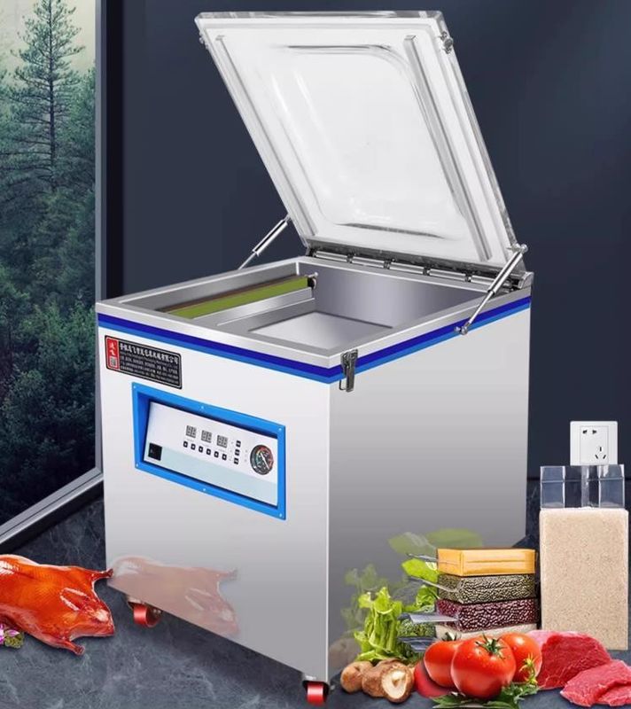 Elektrisch angetriebene Vakuumverpackungsmaschine für Tiefenkammer und Datteln Reis Ziegel Oliven
