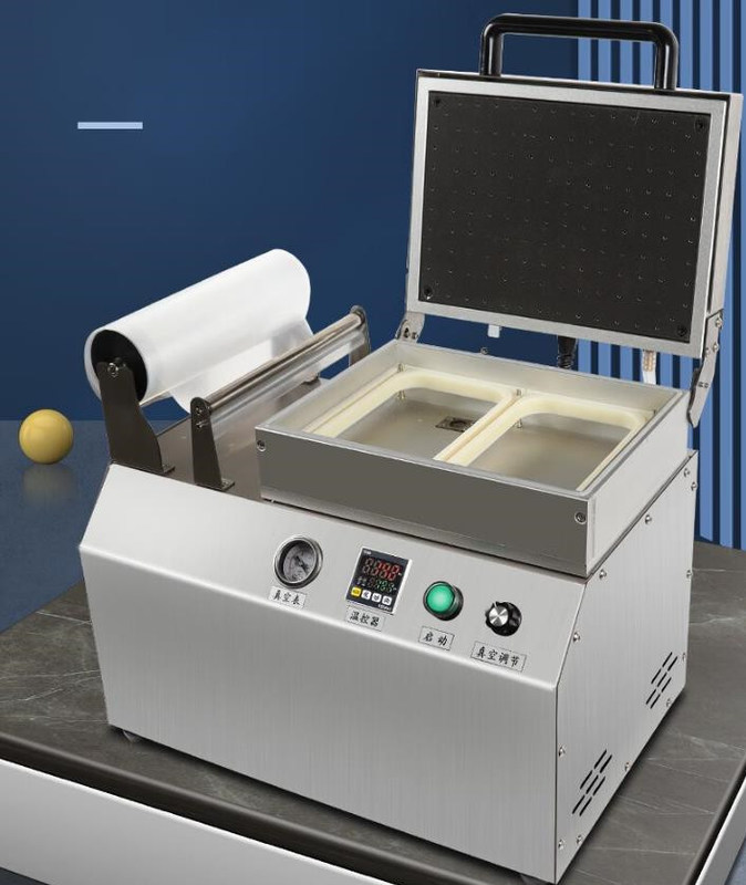 Elektrisch angetriebene Vakuumthermoformmaschine für Meeresfrüchte mit Kunststoffverpackungsmaterial