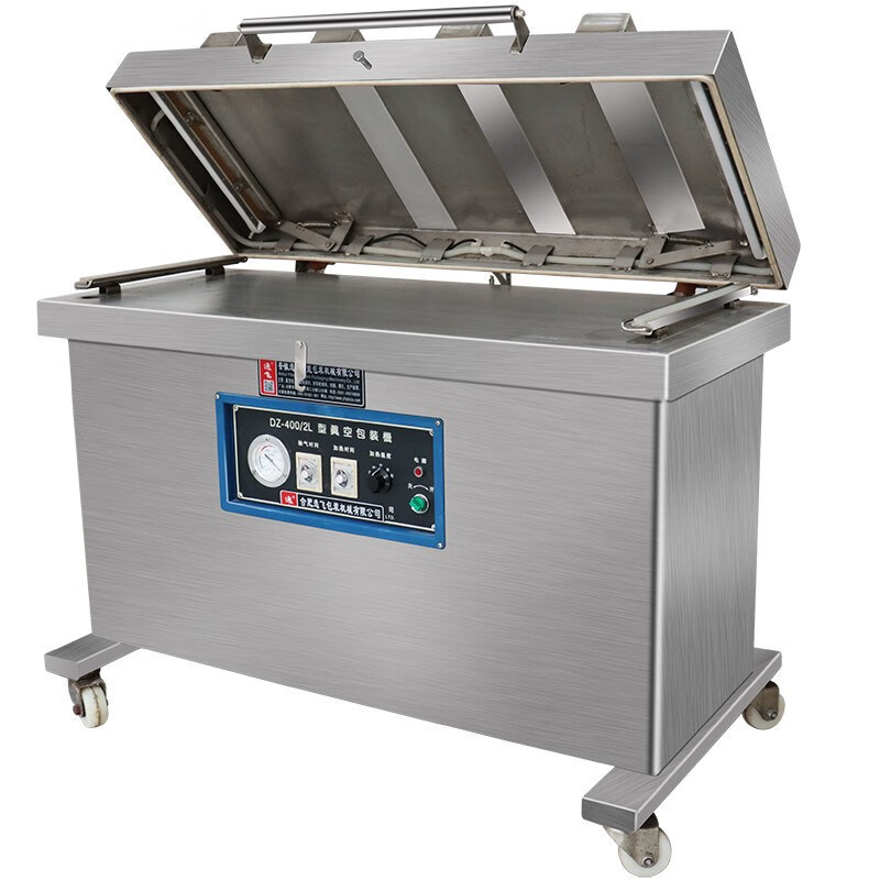 Vakuumverpackungsmaschine für Meeresfische mit 400 mm*2pcs Dichtungslänge und Pumpgeschwindigkeit von 40 m3/h