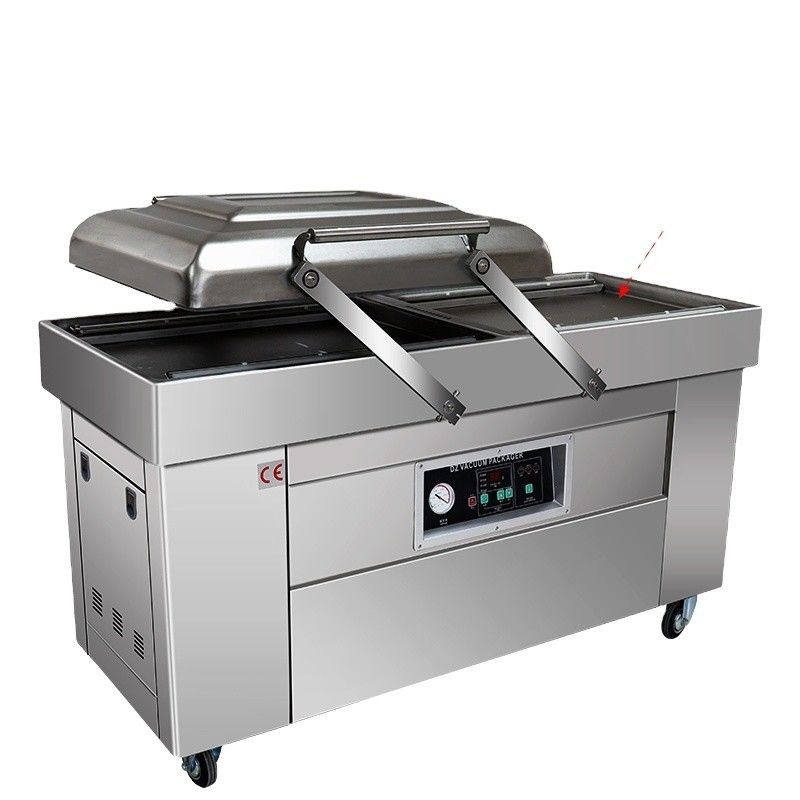 DZ-600/2SB 1500W Automatische industrielle Vakuumsiegelmaschine für Lebensmittel Bohnen Reis Fisch