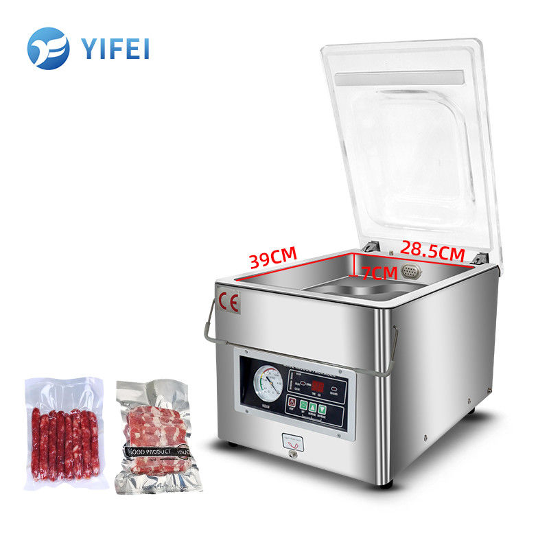 Elektrische Heizleistung 250 Watt Vakuumverpackungsmaschine für trockene und nasse Lebensmittelkonservierung